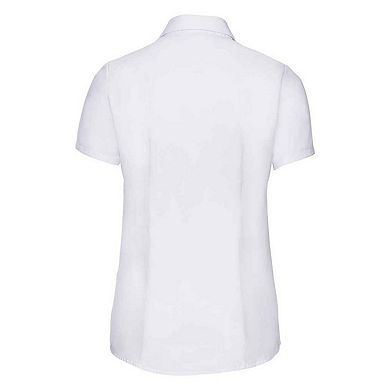 Russell Collection Womens/Ladies Herringbone Formal Shirt