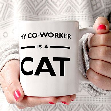 Career Collection (My Co-worker is a Cat) 11 oz Ceramic Mug WMUG1114