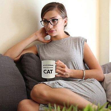 Career Collection (My Co-worker is a Cat) 11 oz Ceramic Mug WMUG1114