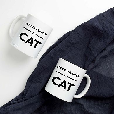 Career Collection (My Co-worker is a Cat) 11 oz Ceramic Mug WMUG1114
