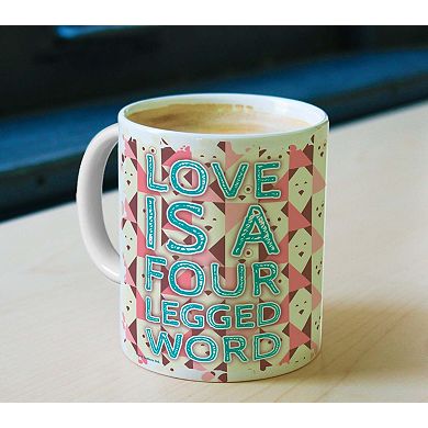 Pet Collection (Four Legged Word) 11 oz Ceramic Mug WMUG1002