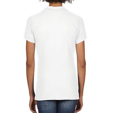 Gildan Womens/Ladies Double Piqué Soft Touch Polo Shirt