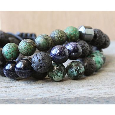 Aromatherapy Bracelet Set w 1 ml Lavender EO - Gift Boxed