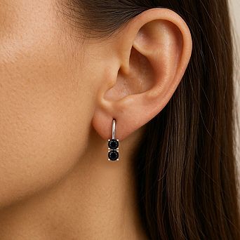 Sterling Silver Halo Stud Earrings