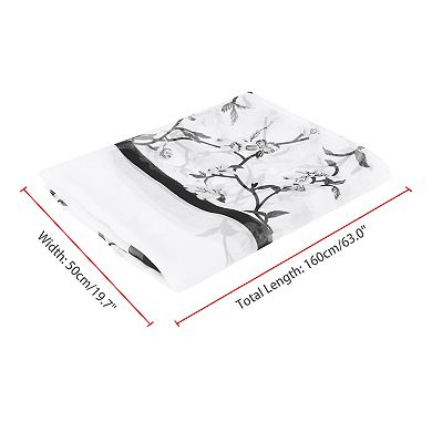 Women's Floral Multicolor Scarf, Lightweight Pattern 50s Sunscreen Head Wrap Scarves for Summer