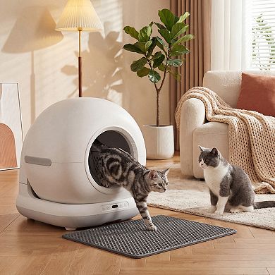 PawHut Automatic Litter Box, Self Cleaning Litter Box for Multiple Cats
