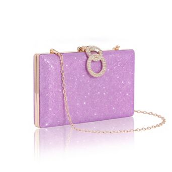 Clutch Purses for Women Rhinestone Party Prom Evening Handbag with Chain