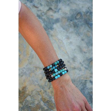 Aromatherapy Bracelet Set w 1 ml Lavender EO - Gift Boxed
