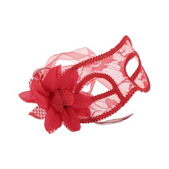 Floral Lace Half Face Party Mask 1 pc
