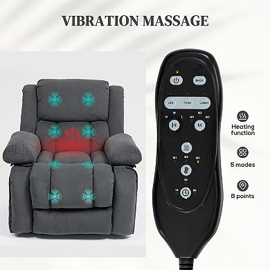 HOMCOM Power Lift Recliner Chair with Vibration Massage and Heat