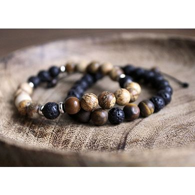 Aromatherapy Bracelet Set w 1 ml Lavender EO - Gift Boxed