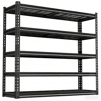 5 tier Heavy Duty Shelving Adjustable Garage Storage Shelves Metal Shelving Unit 48 in x 24 in x 72 in