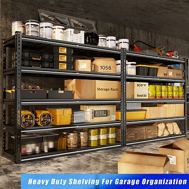 5-Tier Heavy Duty Shelving Adjustable Garage Storage Shelves Metal Shelving Unit 48in x 24in x 72in