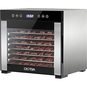 OSTBA Food Dehydrator, 95165℉, 48h Digital Timer, Recipe for Fruit, Vegetable, Jerky, Herb