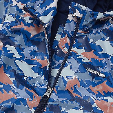 Kids 2-7 Lands' End Magic Print Hooded Rain Jacket