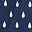Rain Drops Navy