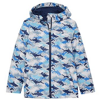 Kids 2-7 Lands' End Magic Print Hooded Rain Jacket