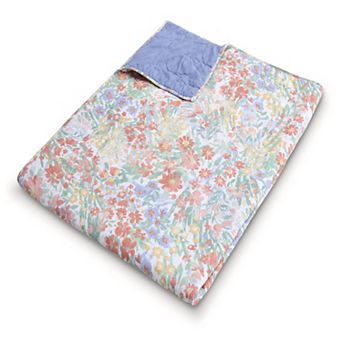 Greenland Home Fashions Floral Reversible Throw Blanket