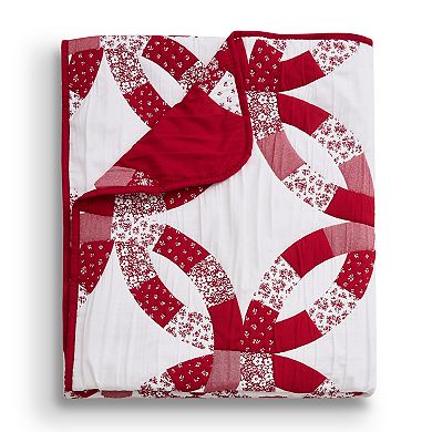 Greenland Home Fashions Wedding Ring Throw Quilt