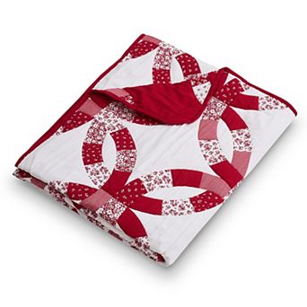 Greenland Home Fashions Wedding Ring Throw Quilt