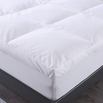St. James Home 5-Inch Feather Bed Mattress Topper with Cotton Cover