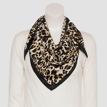 Women's Nine West Leopard Print Triangle Scarf