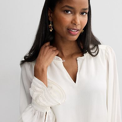 Women's Nine West Ruffle Sleeve Blouse