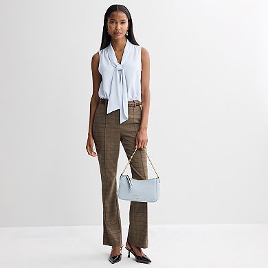 Petite Nine West Sleeveless Tie Neck Blouse