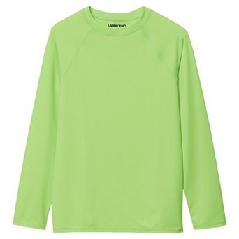 Boys 10-20 Lands' End Sunshade Chlorine Resistant Long Sleeve Rashguard in Husky