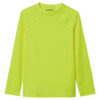 Boys 10-20 Lands' End Sunshade Chlorine Resistant Long Sleeve Rashguard in Husky