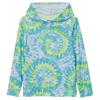 Kids 2-20 Lands' End Sunshade UPF 50 Chlorine Resistant Long Sleeve Sun Hoodie Rashguard