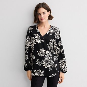 Petite Nine West Long Sleeve Tunic