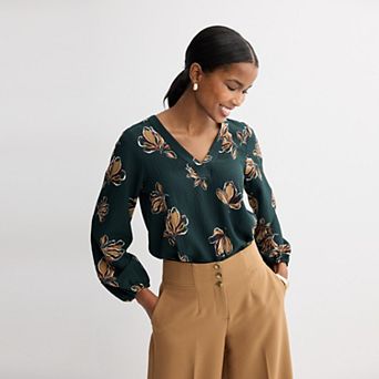 Petite Nine West Long Sleeve Tunic