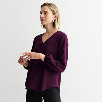 Petite Nine West Long Sleeve Tunic