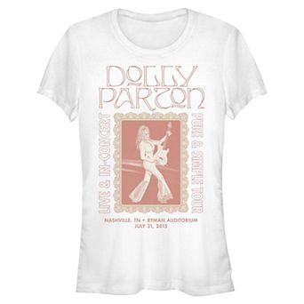 Juniors' Dolly Parton Graphic Short Sleeve Crew Tee