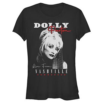 Juniors' Dolly Parton Live From Nashville Graphic Tee