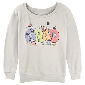 Juniors' Disney's Mickey Mouse & Friends Grad Party Graphic Pullover