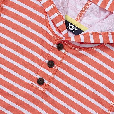 Boys 2-20 Lands' End Striped Henley Pullover Hoodie