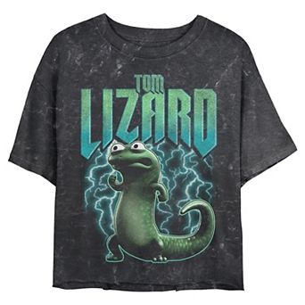 Juniors' Hoppers Tom Lizard Graphic Crop Top