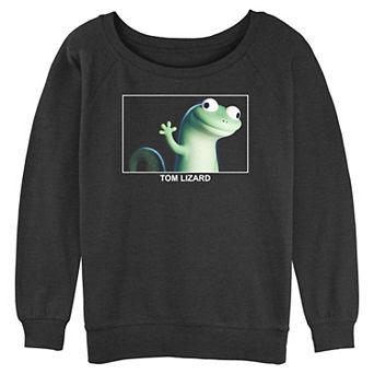 Juniors' Hoppers Tom Lizard Graphic Long Sleeve Slouchy Terry in Regular