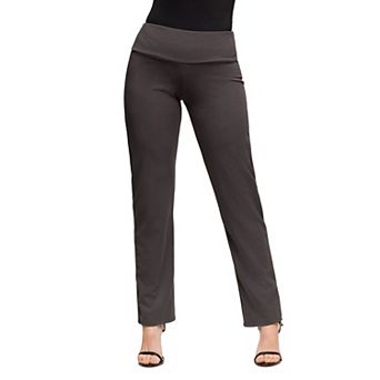 Petite Maternity 24Seven Comfort Apparel Essential High Waist Dress Pants