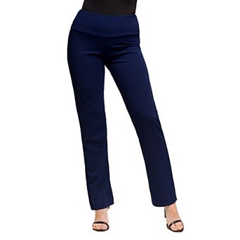Petite Maternity 24Seven Comfort Apparel Essential High Waist Dress Pants