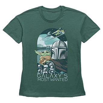 Women's Disney's The Mandalorian Galaxy's Most Wanted Short Sleeve Graphic Tee