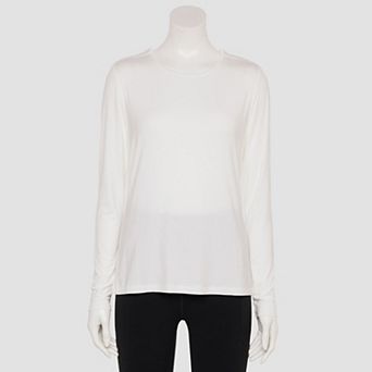 Women's Nine West Adaptive Long Sleeve Crew Top