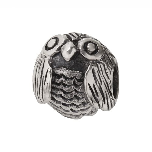 Individuality Beads Sterling Silver Owl Bead