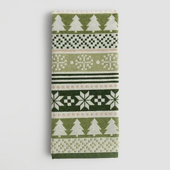 St. Nicholas Square® Tree Fair Isle Hand Towel