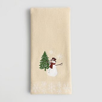 St. Nicholas Square® Yuletide Snowman Hand Towel