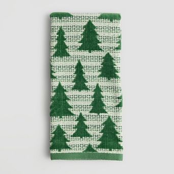 St. Nicholas Square® Green Tree Hand Towel