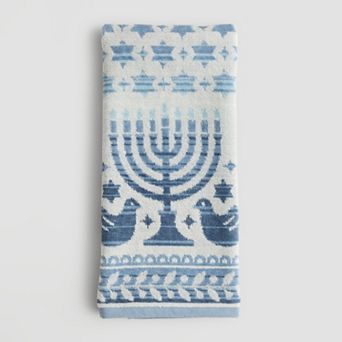 St. Nicholas Square® Hanukkah Fair Isle Hand Towel