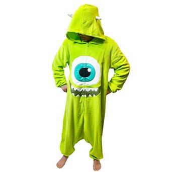 Men's Disney / Pixar's Monsters Inc. Mike Wazowski Hooded One-Piece Suit